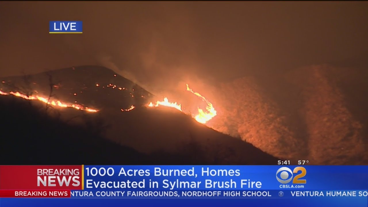 1,000 Acres Burn In Just 1 Hour Above Sylmar