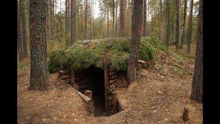 Землянка в лесу. Часть1 Bushcraft Russia