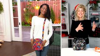 حقيبة كروس بودي بسحاب أمامي مزدوج من Lug - Can Can XL على QVC screenshot 1