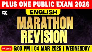 Plus One English Public Exam | Full Chapter Marathon Revision | RK Nex