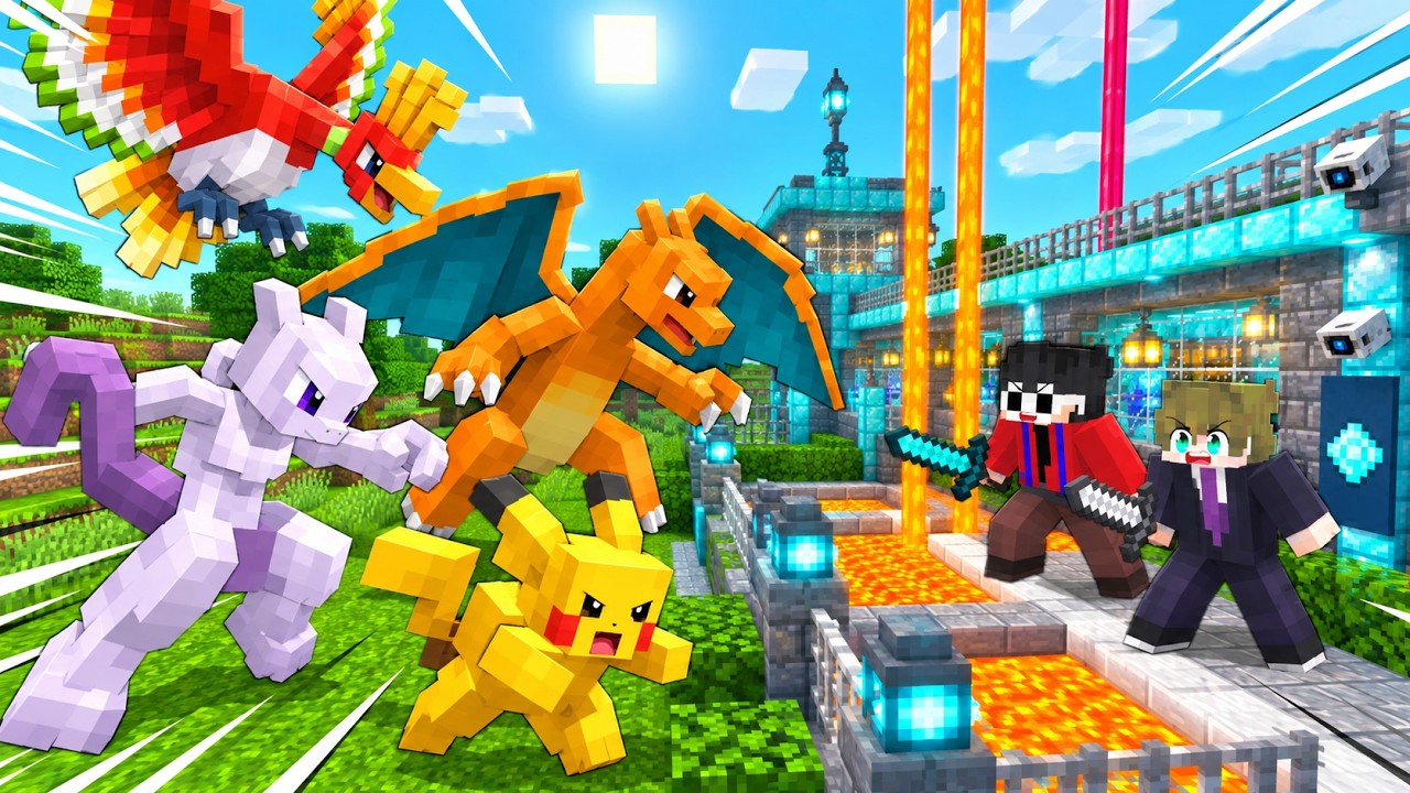 GOD POKEMON vs SAFEST SECURITY HOUSE In Minecraft!