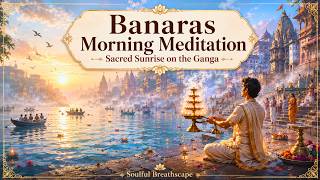 Varanasi Morning Meditation 🌅 Sacred Sunrise on the Ganga for Peace, Focus &amp; Inner Calm