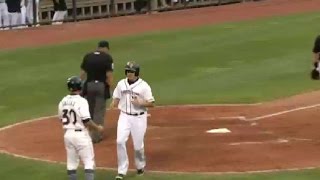 Akron's Smith doubles home two runs