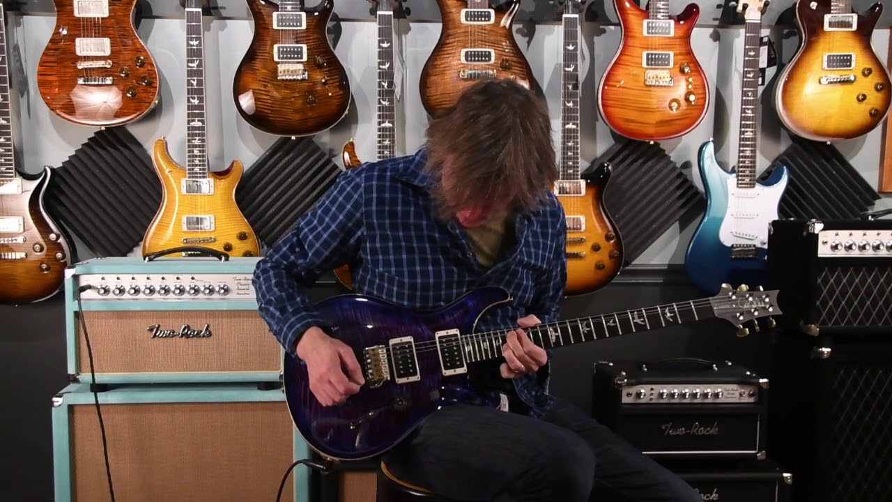 2020 PRS Custom 24 in Violet Blue Burst 10 Top Two Rock Classic Reverb & Shin Dumbloid Special