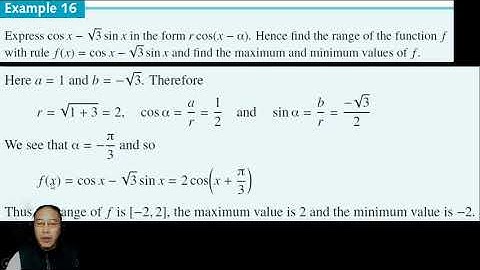 Specialist maths 11 - 14E Simplifying acosx+bsinx