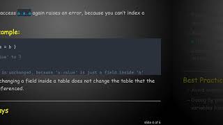 Understanding Lua Table Self-References: Why a.a == 3 but Not a == 3