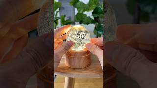 I made a glass magic 8 ball!