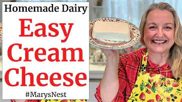 How to Make Cream Cheese - One Ingredient Homemade Cream Cheese Recipe