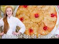 EASY Coconut Pineapple Upside-Down Cake Recipe!! With Coconut Flakes!