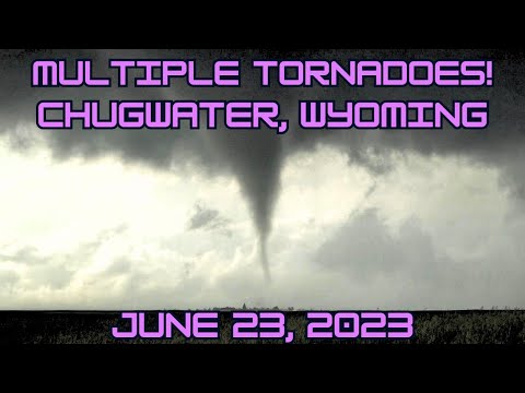 FULL: Amazing Tornadoes & Large Hail in Wyoming/Nebraska on June 23, 2023!