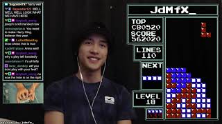 NES Tetris - My First 1.3M Score on Stream!