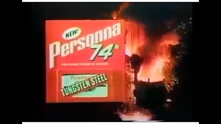 Personna 74 'Tungsten Steel' Razor Blades Commercial (1971)