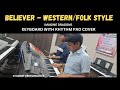 Imagine dragons  believer  piano cover with rhythm pad  western and indian style