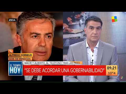 Ahora Alfredo Cornejo (UCR) se despega de Macri