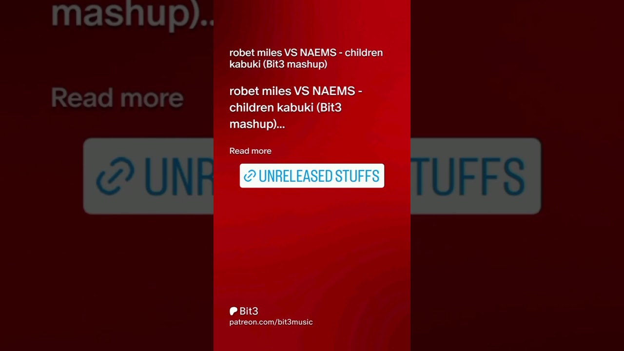 robert milles - children unreleased mashup now on bit3music patreon