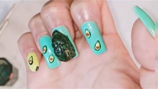 Diseño aguacate 3d con polygel