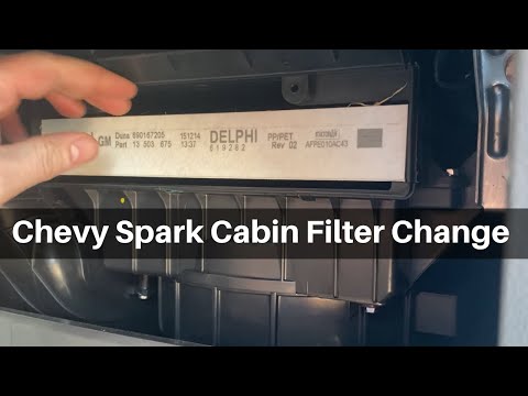 2013 - 2015 Chevy Spark Cabin Air Filter - How To Change Replace Remove DIY Chevrolet