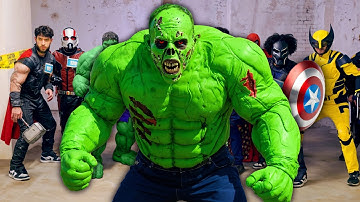 Superheroes VS Zombies - Squid Game!