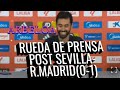 RUEDA DE PRENSA POST SEVILLA 0-1 R.MADRID , ARBELOA.