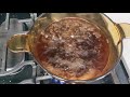 Boil and burn coffee oil