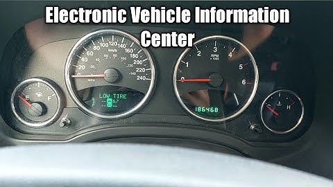 Jeep Patriot Instrument Cluster Display Tutorial EVIC