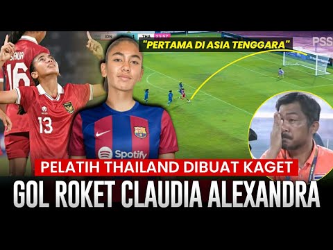 Cetak Gol Roket, Claudia Alexandra Diincar BARCA FEMINI | Indonesia Putri vs Thailand 1-7