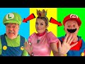 Best of super mario bros funniest moments super mario princess peach luigi in real life