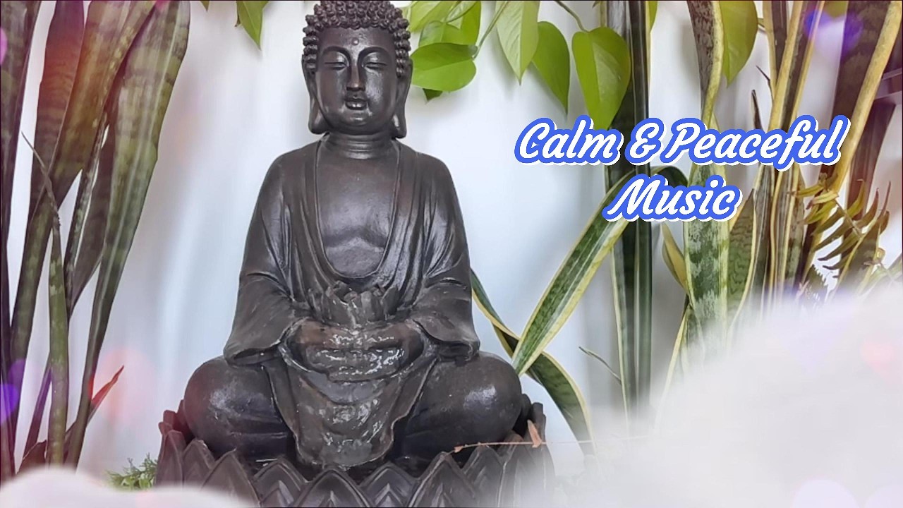 Buddha Meditation Music -Flute & Water Sounds for Stress Relief #meditation #nature #peace #yoga🧘‍♀️