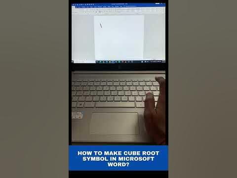 How to make cube root symbol in Microsoft word? - YouTube