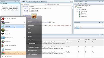 How to run more console application with main(mulitple entry points).avi