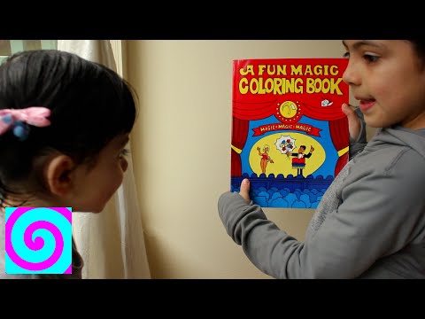 Girl does Magic with a Coloring Book