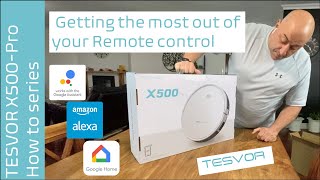 Tesvor X500Pro - Understanding the remote control