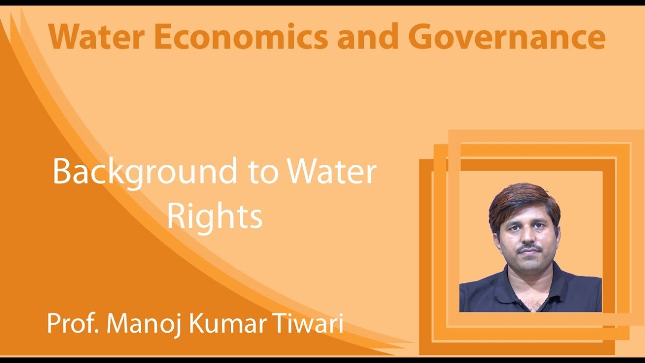 Lecture 6 Background to Water Rights YouTube