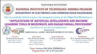 Inaugural Event of High End Workshop By Department Of ECE -NIT Andhra Pradesh