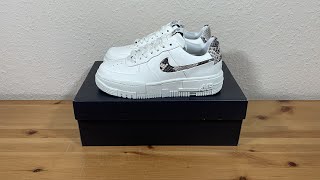 Nike Air Force 1 Pixel SE Snakeskin Sail Desert Sand CV8481-101 - YouTube