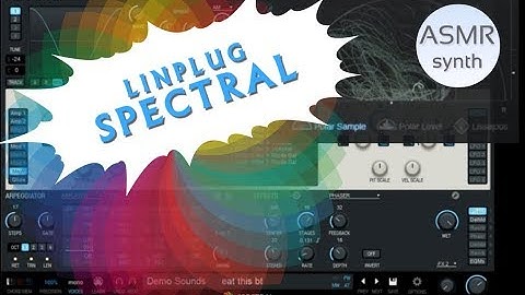 ASMR soundbank #2: vst LinPlug Spectral / ASMR synth relaxing audio