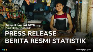 Rilis Berita Resmi Statistik Provinsi Lampung | 5 Januari 2026