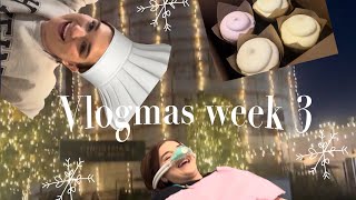 Vlogmas week 3￼!!!🎄💜🧁