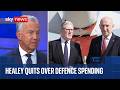 Military analyst Sean Bell reacts to John Healey resigning over defence spending