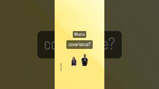 Covariance - how two variables depends on each other (only magnitude wise) #datascience #basic