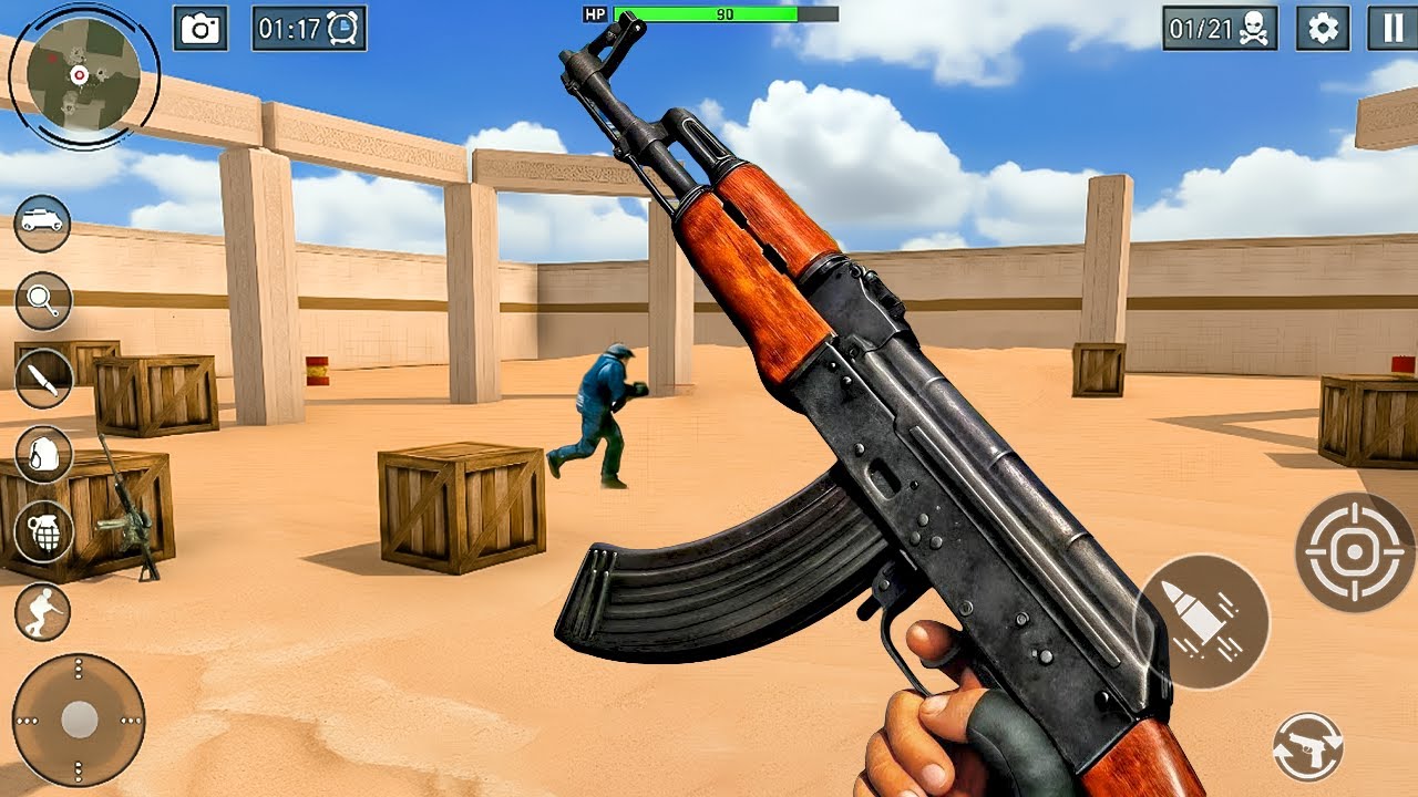 Anti-Terrorist IGI Cover Fire Shooting Games _ Android Gameplay