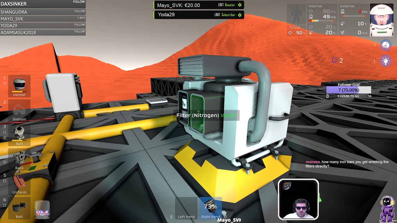 Stationeers Stream Mars 009 Base On Top Of a Hydrogen Geyser YouTube