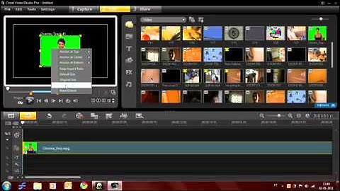 how tu use the chroma key on Corel VideoStudio Pro X3  YouTube