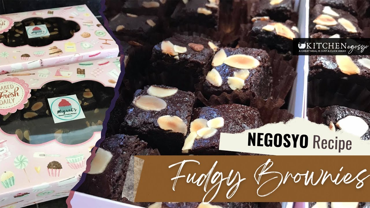 The Best Fudgy Brownie Recipe Pang Negosyo Easy Brownie Recipe for