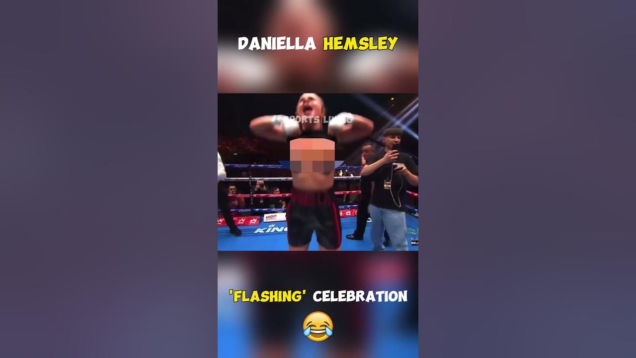 Daniella Hemsley Flashing Celebration shorts boxing daniellahemsley