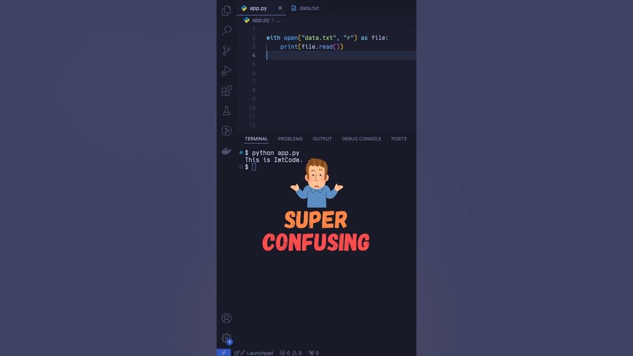 Python Confusing File Handling Syntax #python #code #programming # ...