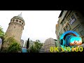 Galata Tower in the Galata part of the Beyoğlu district of Istanbul Turkey 8K 4K VR180 3D Travel