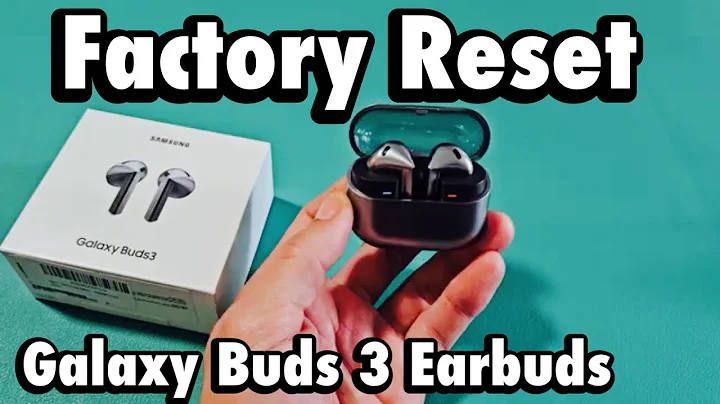 How to Factory Reset Samsung Galaxy Buds 3 Earbuds | Fix connecting issues, one side not working...