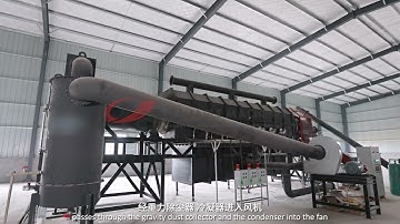 How does a continuous carbonization furnace work?