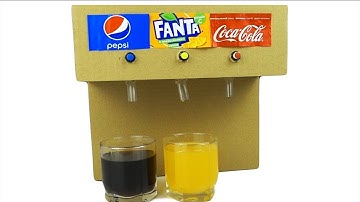 How to Make Coca Cola Soda Fountain Machine with 3 Different Drinks at Home